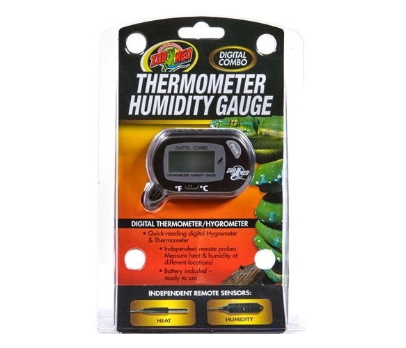 ZooMed Digital Thermometer and Humidity Gauge Advanced Aquatic